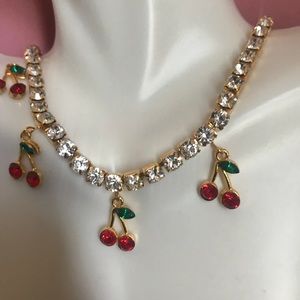 Cherry Gold Chocker Necklace🍒